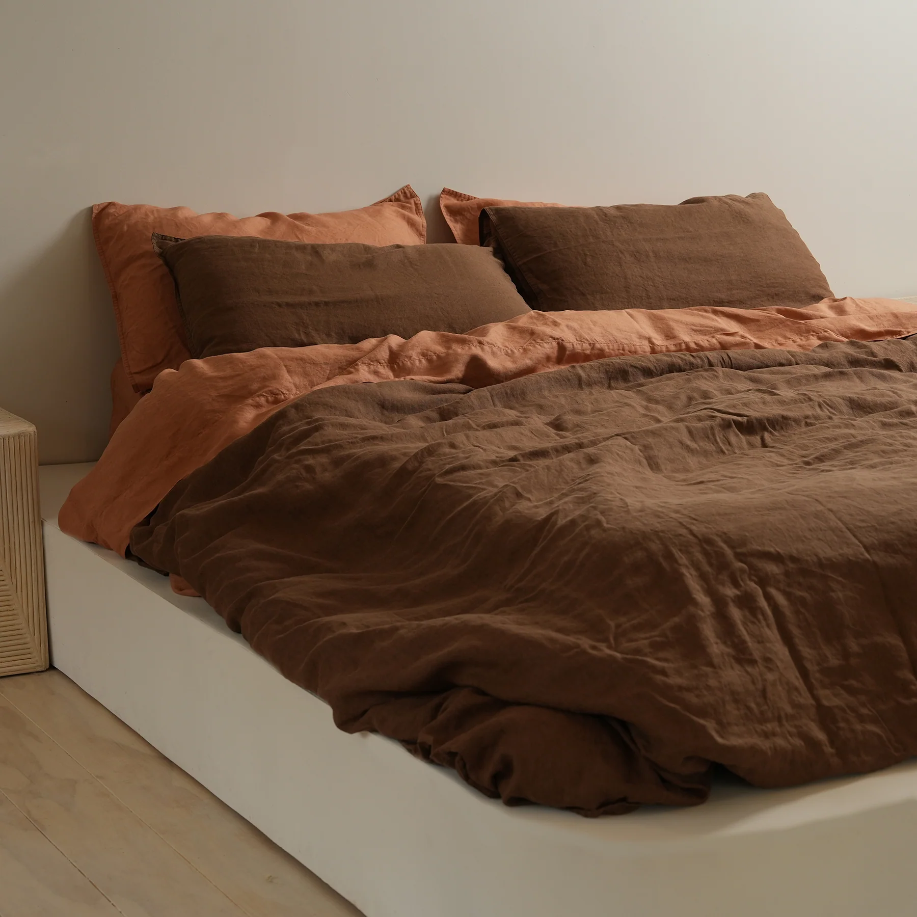 100% French Flax Linen Sheet set- Hazelnut - Image 4