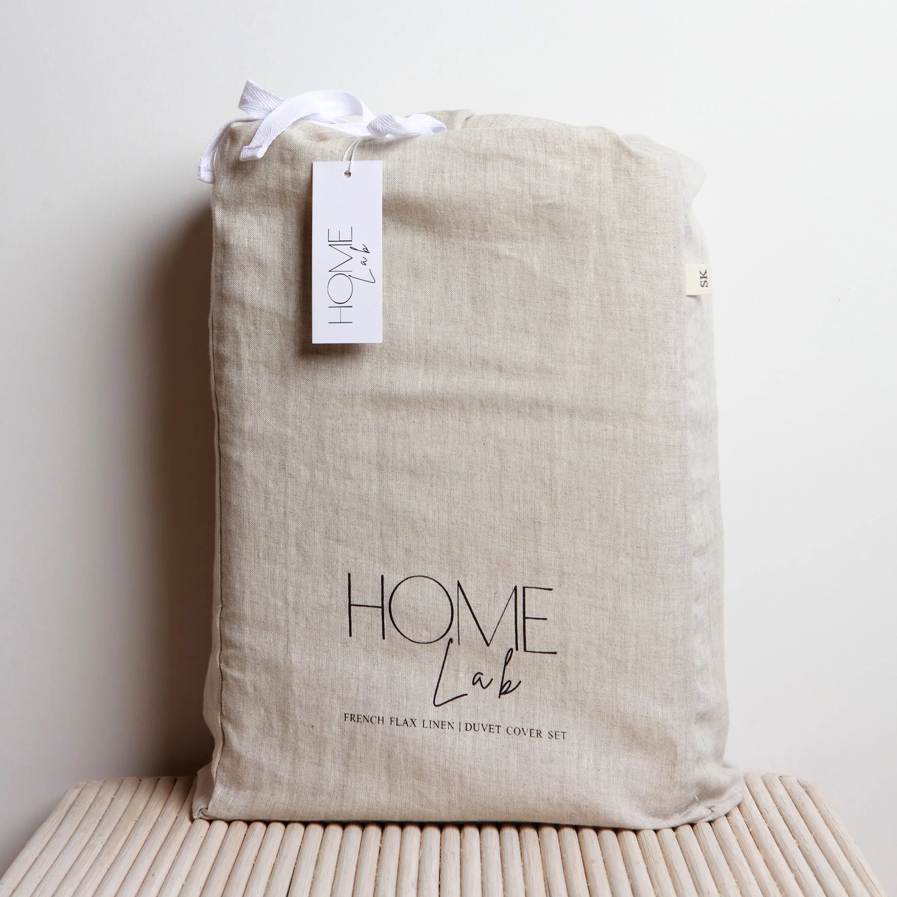 100% French Flax Linen Duvet Cover Set - Natural Oat - Image 5