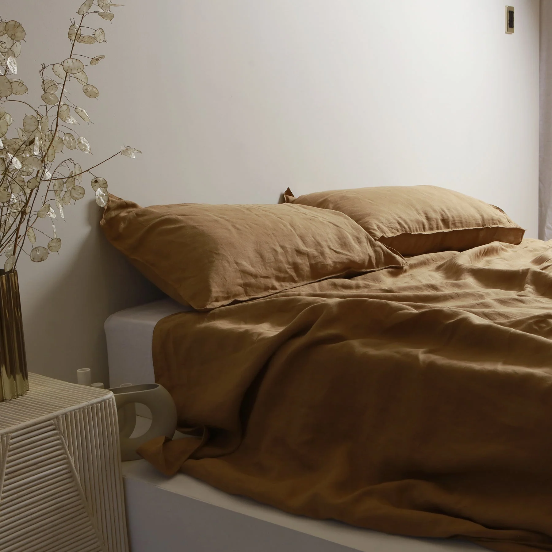 100% French Flax Linen Sheet set- Ginger - Image 4