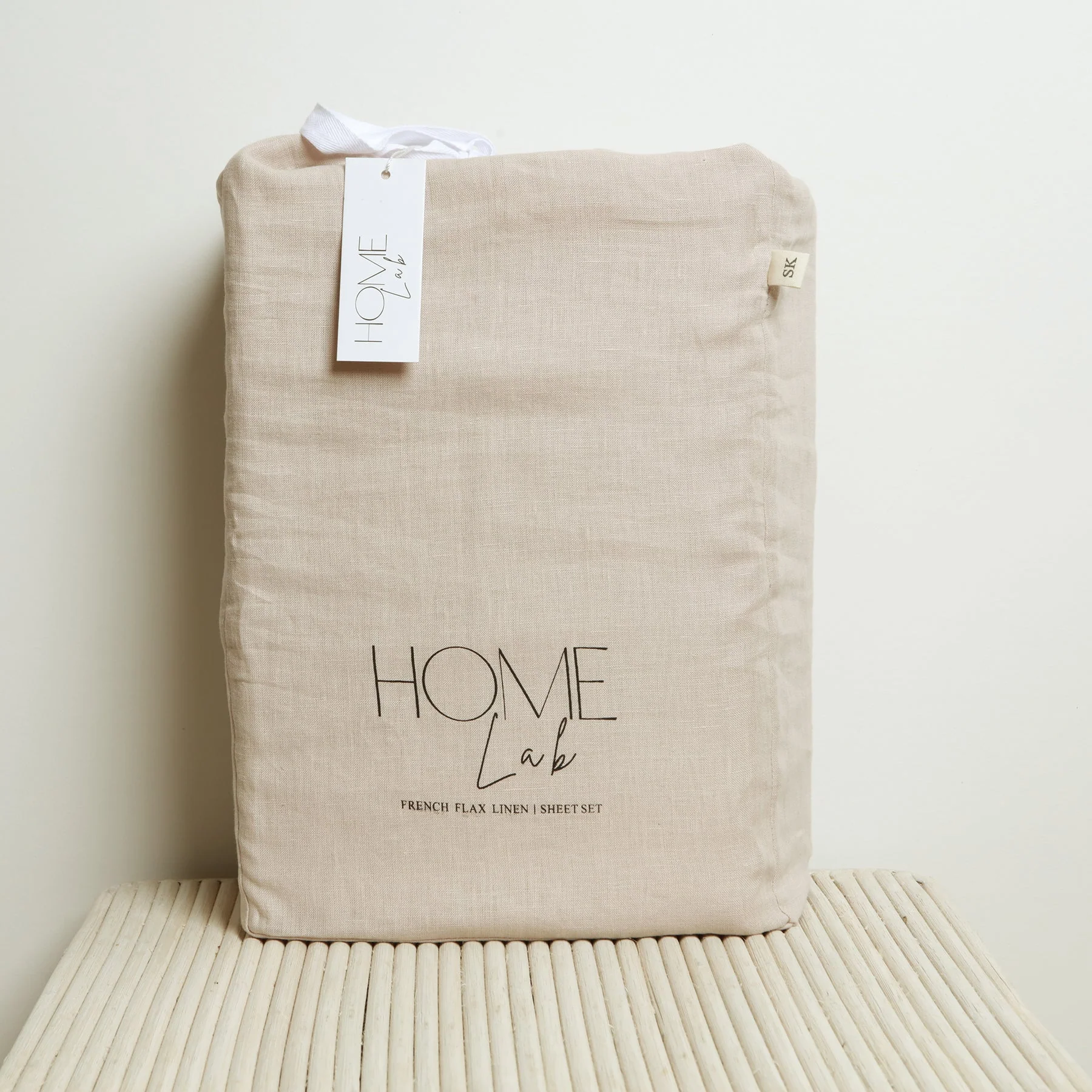 100% French Flax Linen Sheet Set- Latte - Image 5