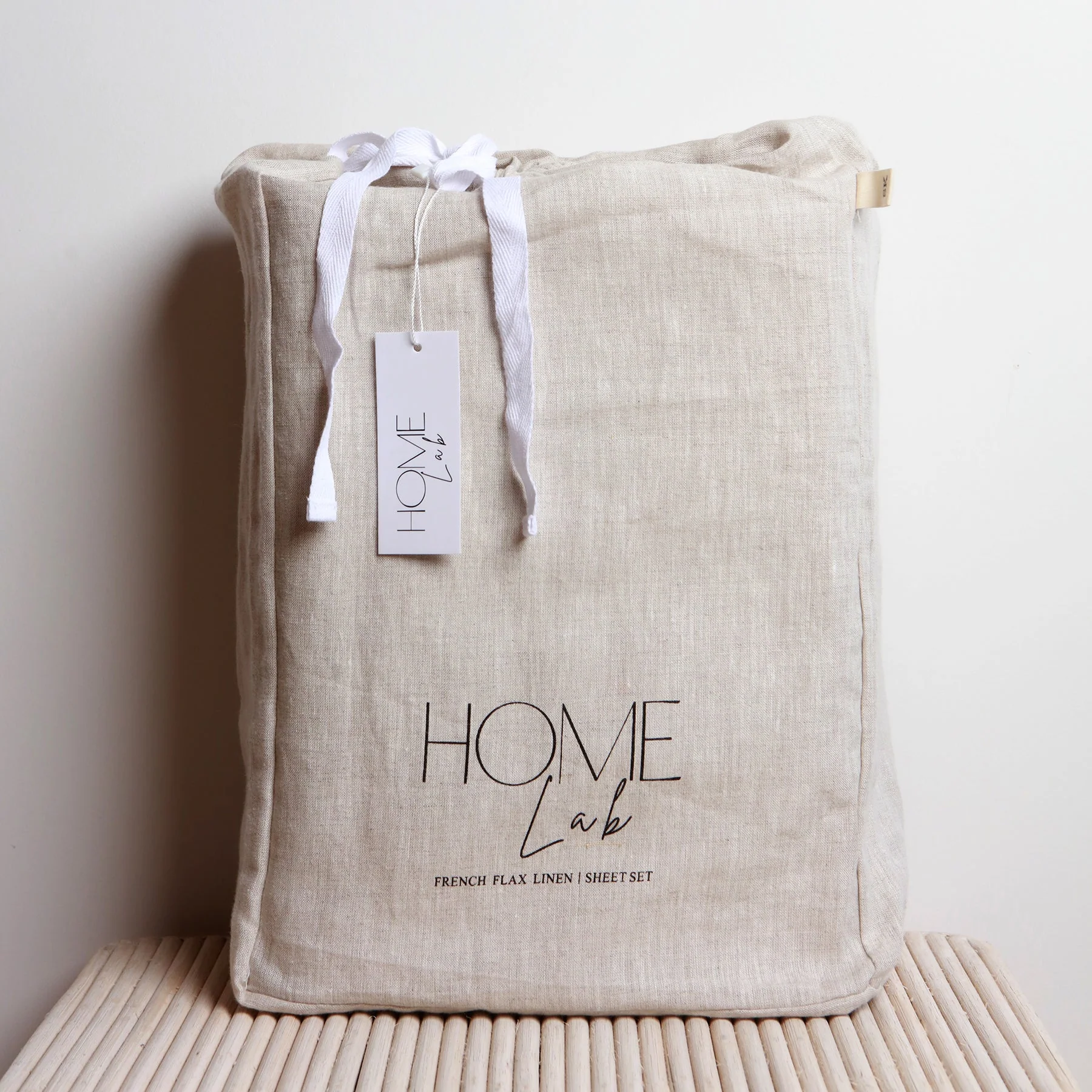 100% French Flax Linen Sheet set- Natural Oat - Image 6