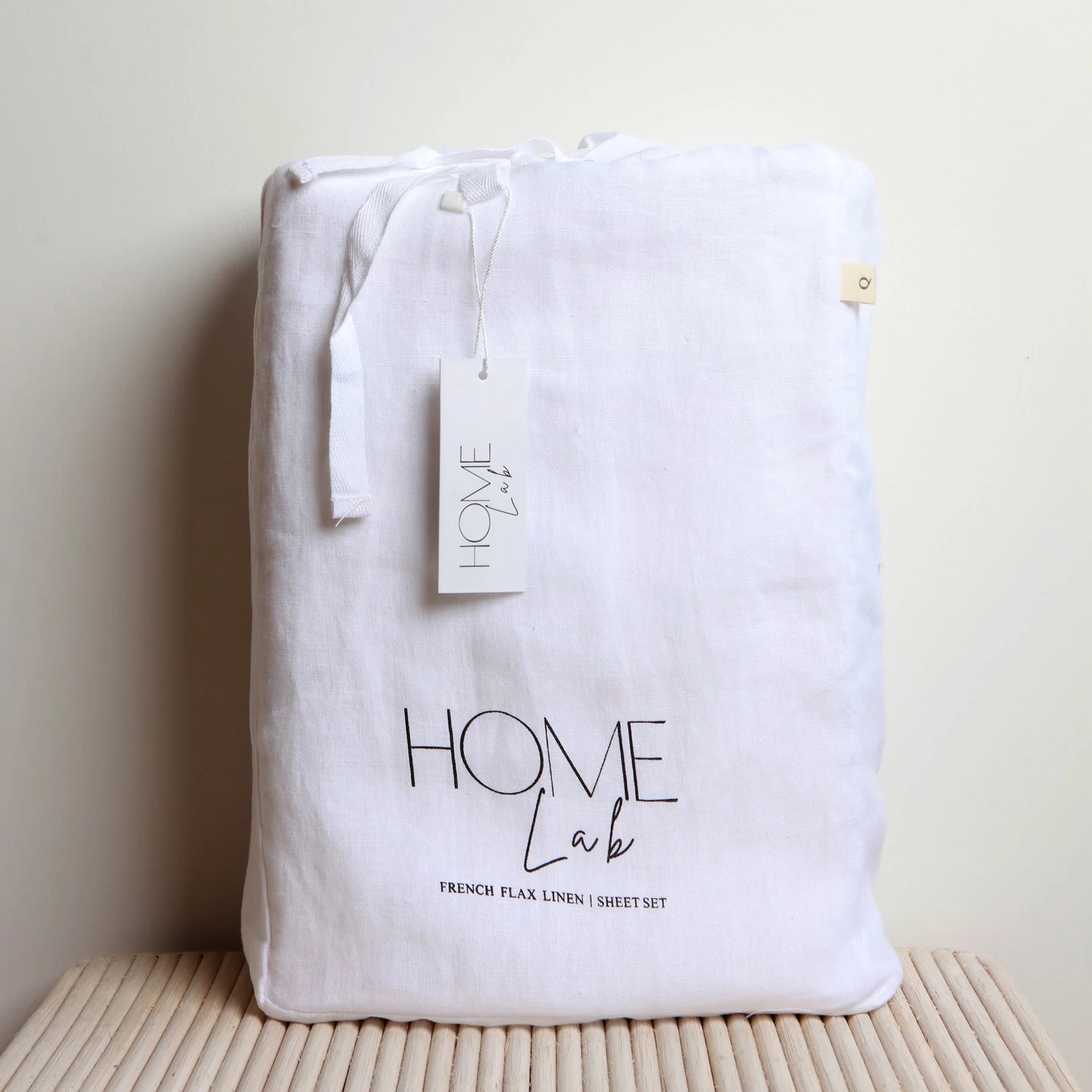 100% French Flax Linen Sheet set- White - Image 5