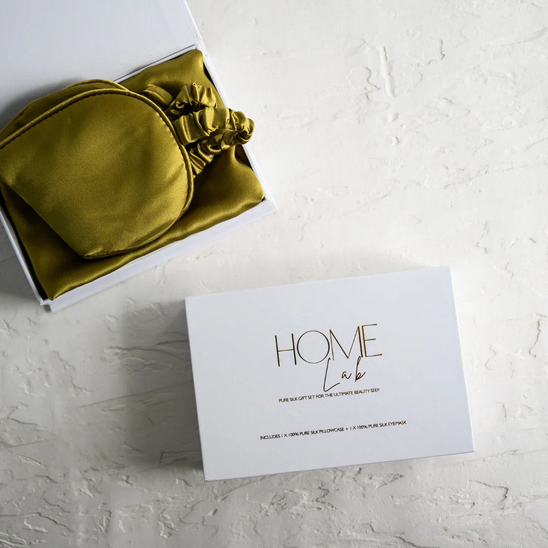 100% Pure Silk Gift Set- Khaki - Image 5