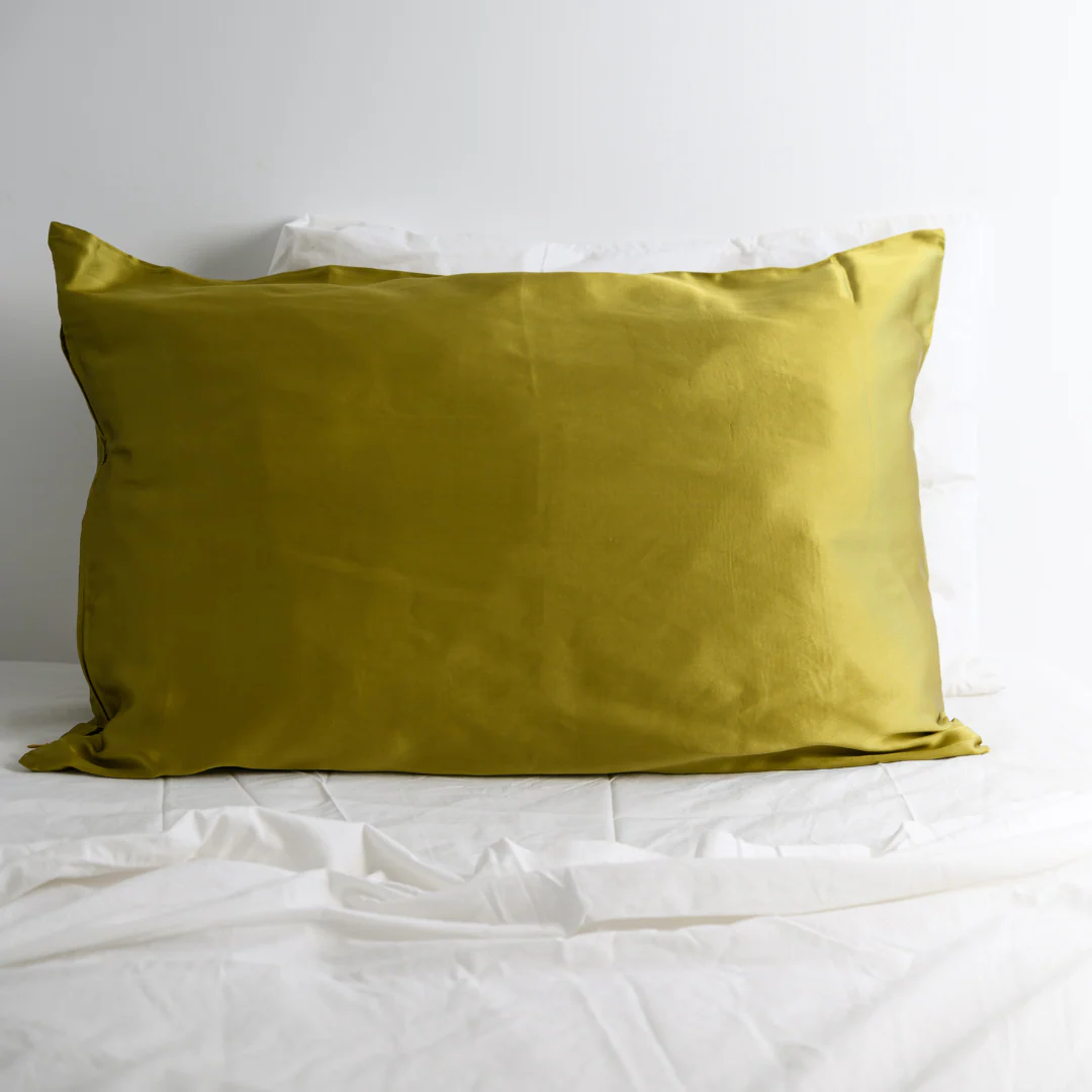 100% Pure Silk Pillowcase - Khaki - Image 2