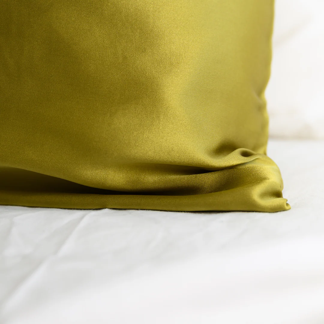 100% Pure Silk Pillowcase - Khaki - Image 4