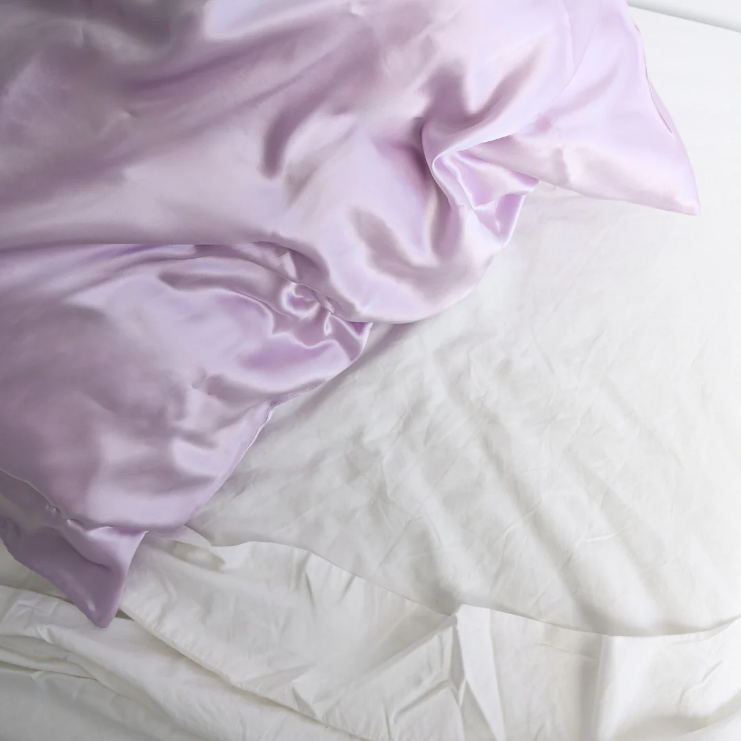 100% Pure Silk Pillowcase - Light Lilac