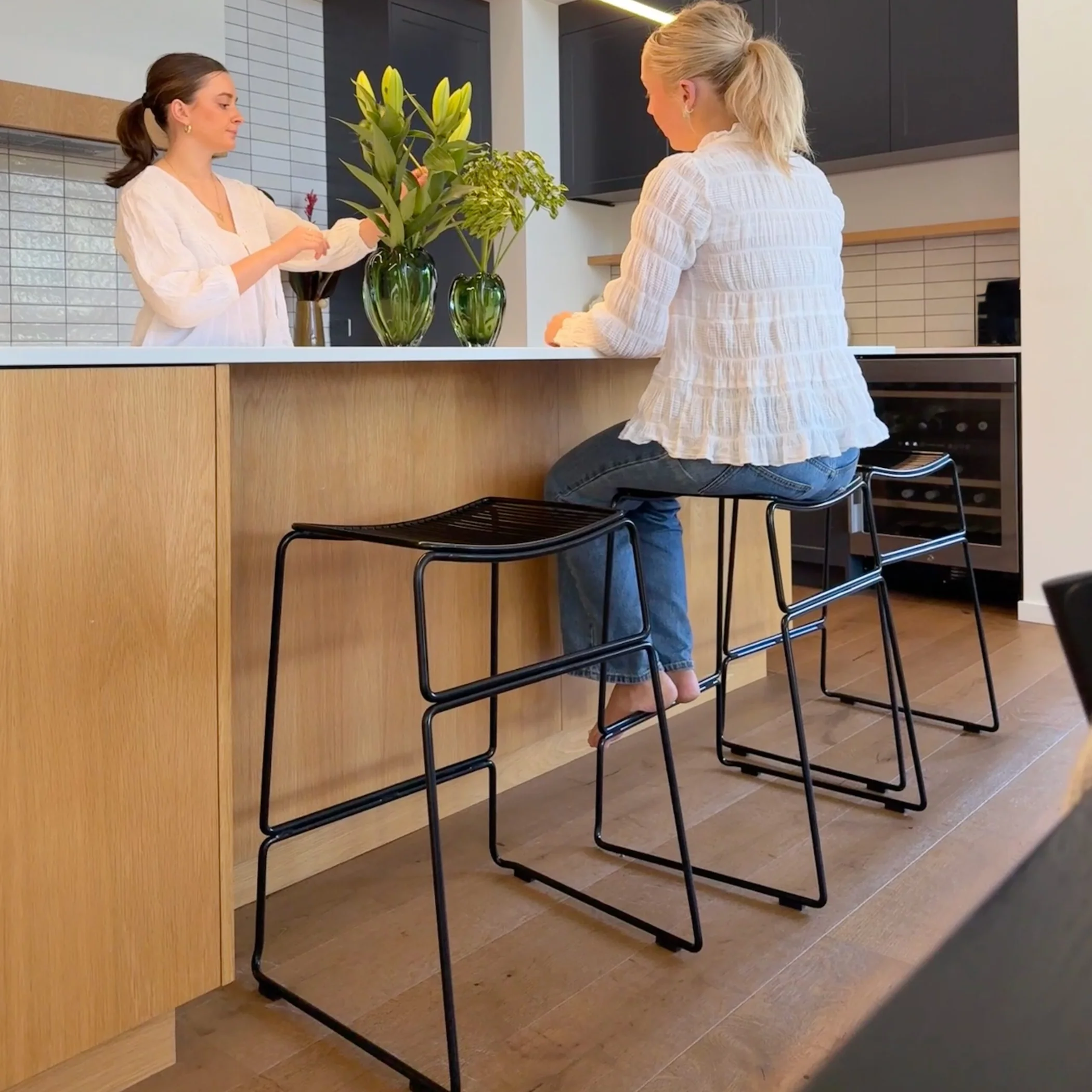 Addington Barstool- Black - Image 3