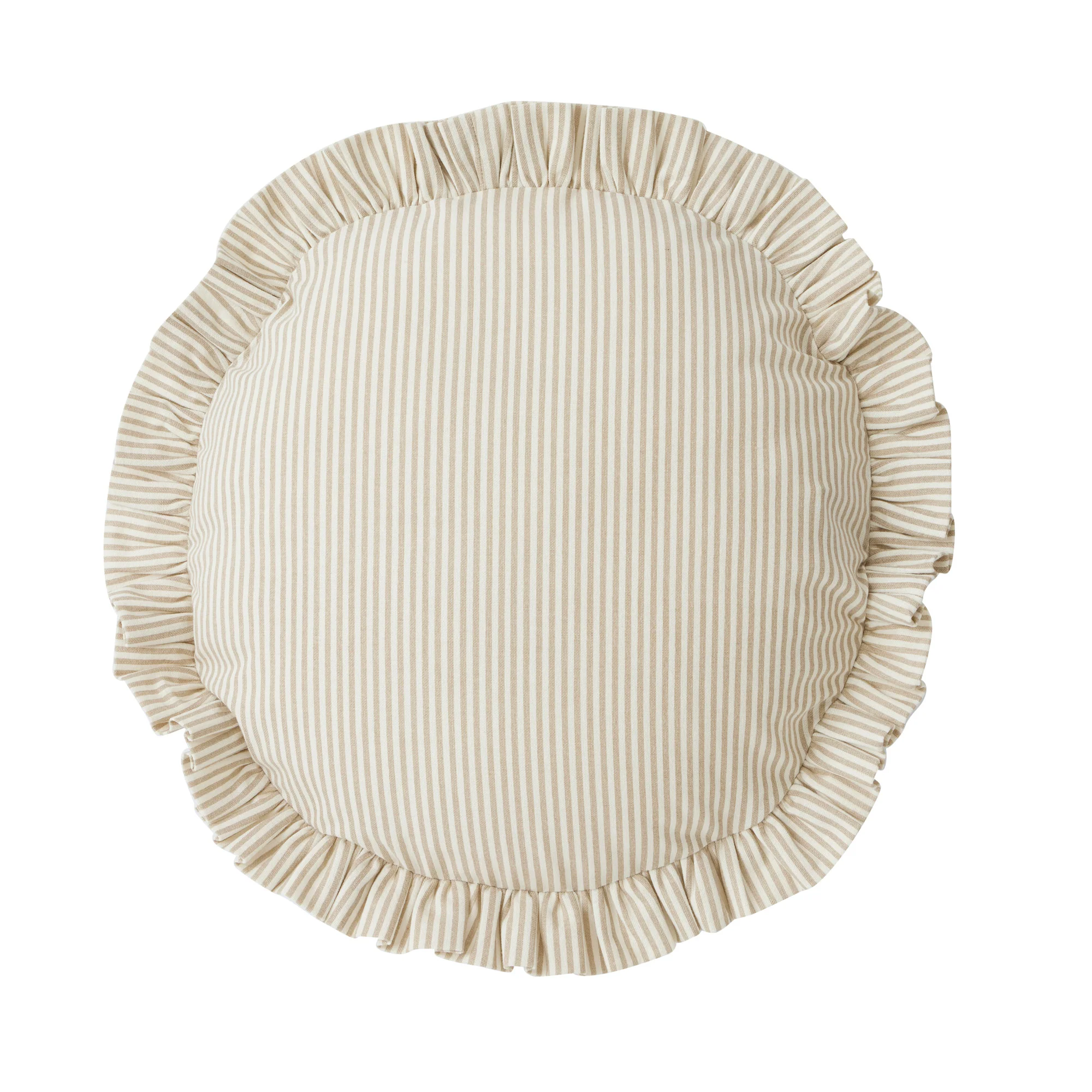 Bonny Round Cushion Taupe/Ivory - Image 2