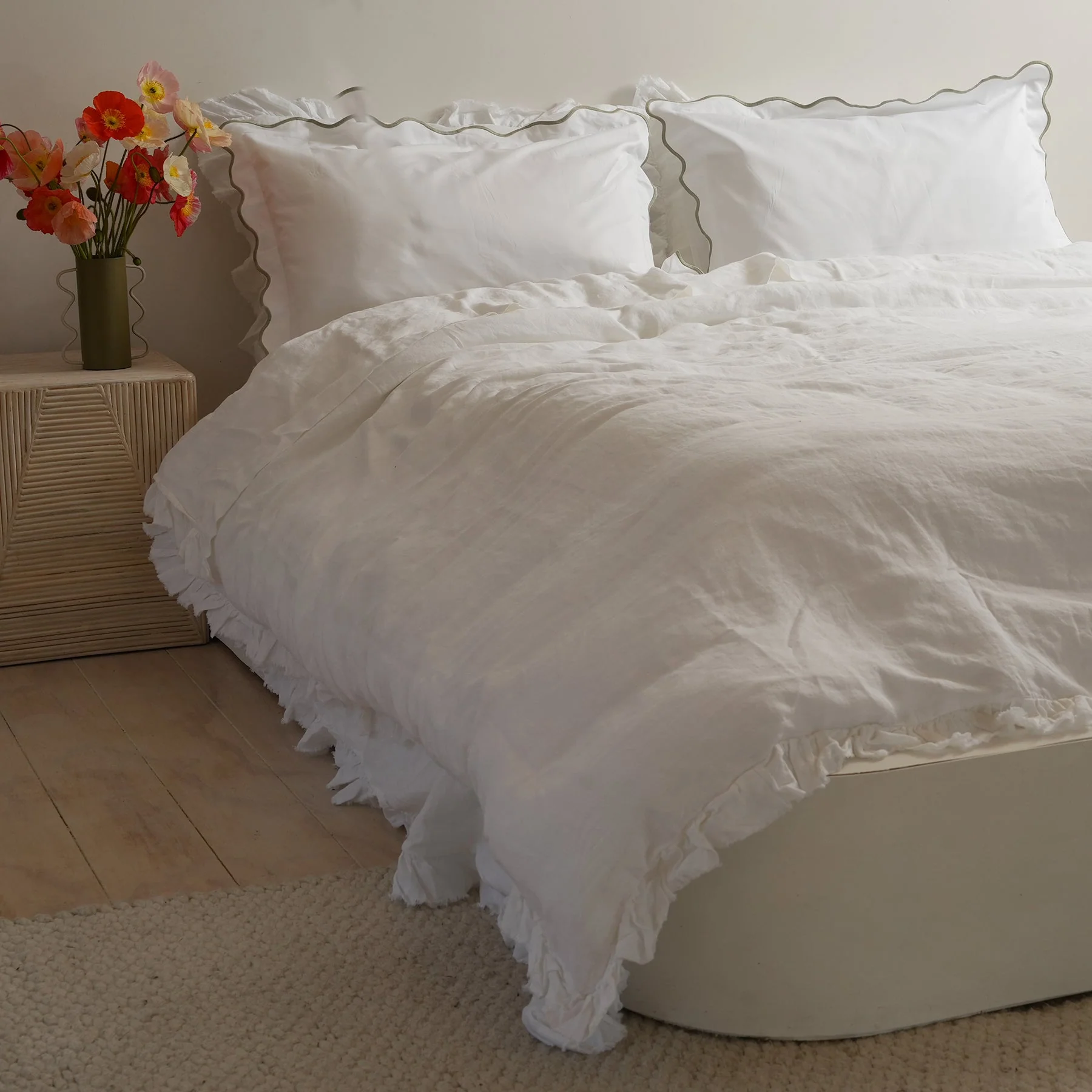 Celine Pillowcase Pair- Sage - Image 6