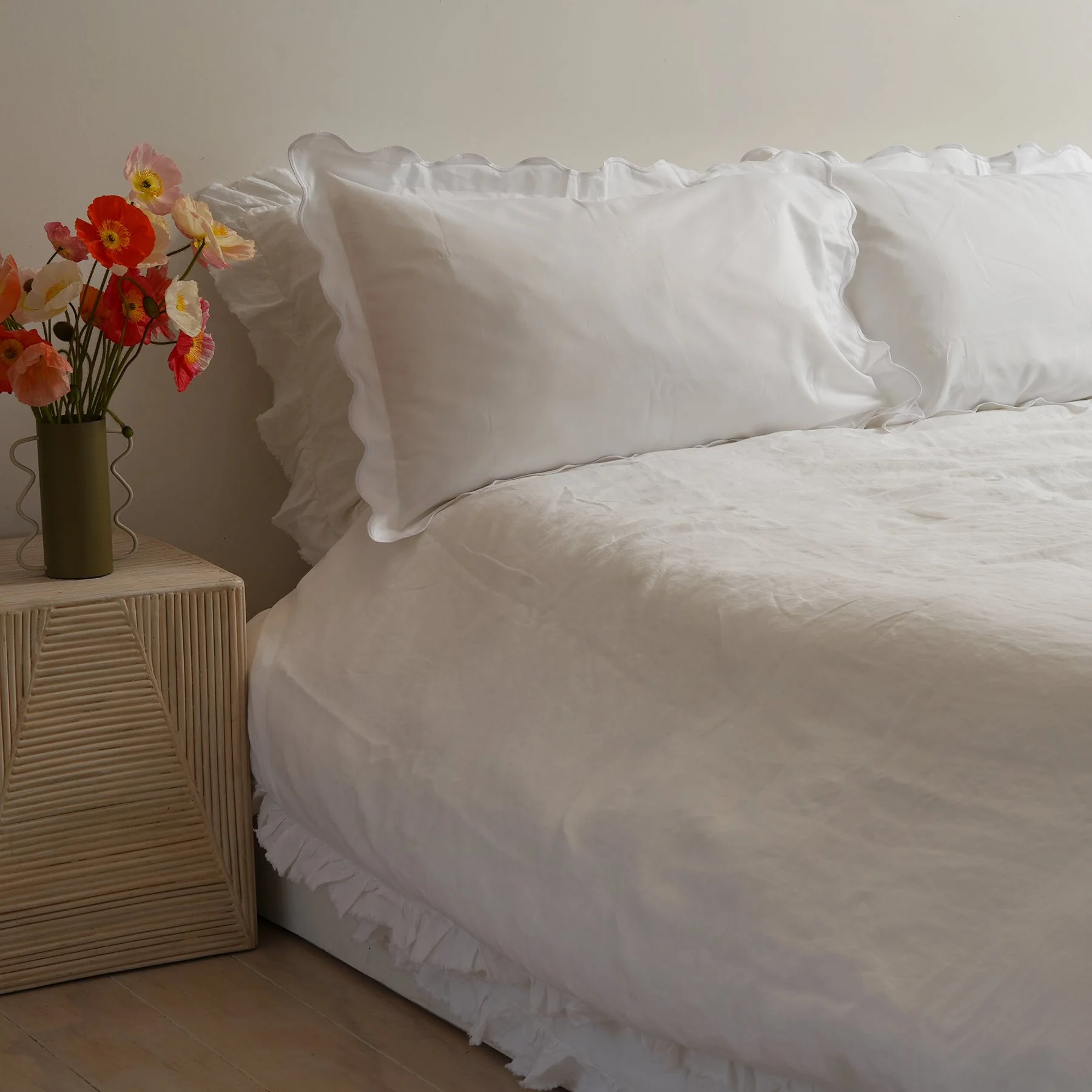 Celine Pillowcase Pair- White - Image 5