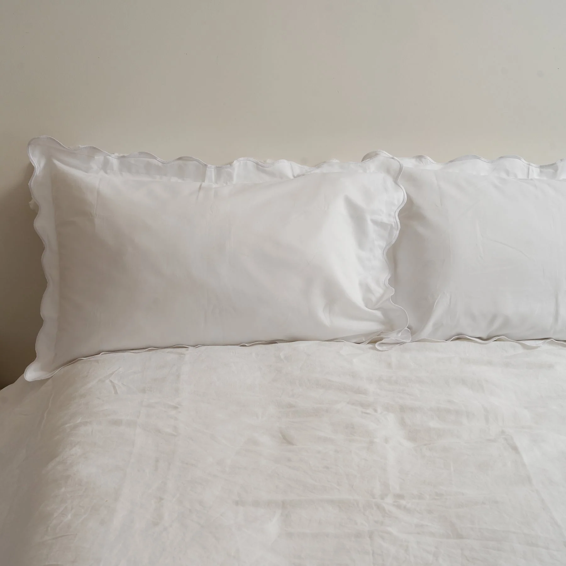 Celine Pillowcase Pair- White - Image 7