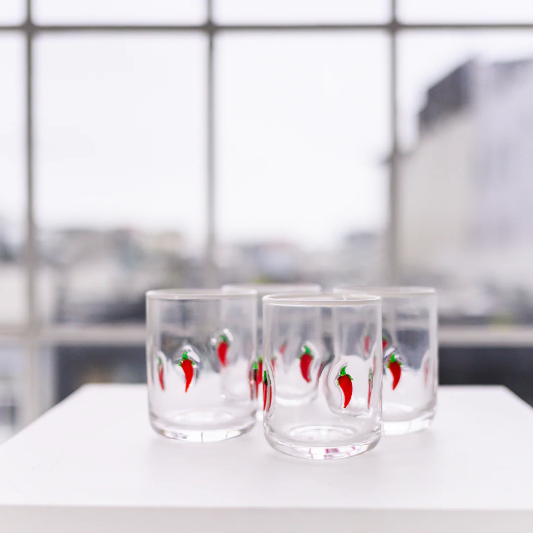 Chili Icon Glass- Set of 4 - Image 6