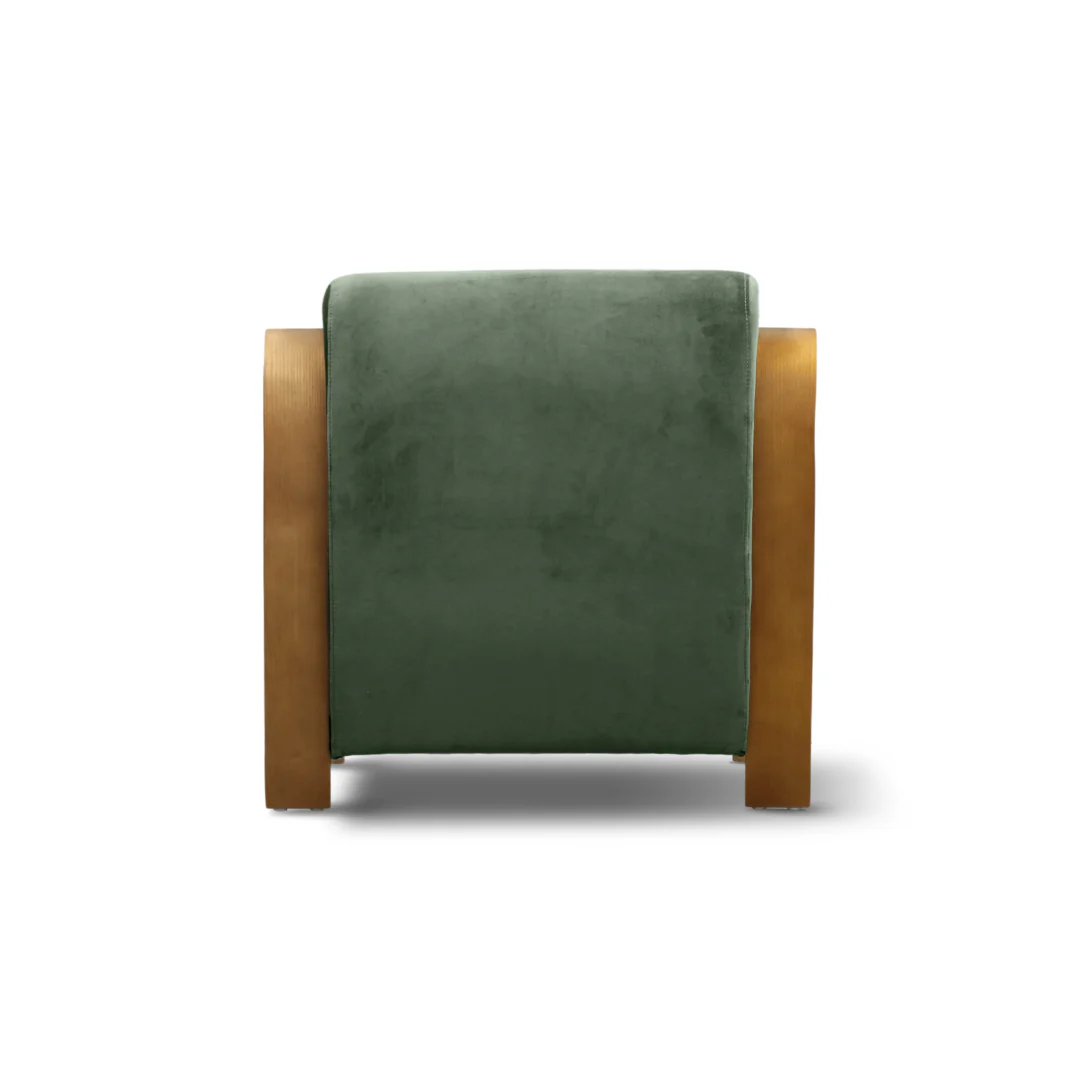 Clara Accent Chair Olive Velvet - Image 4