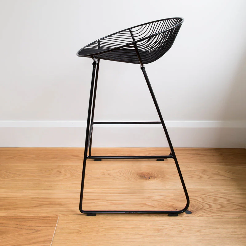 Rangitoto Stool- Black - Image 2