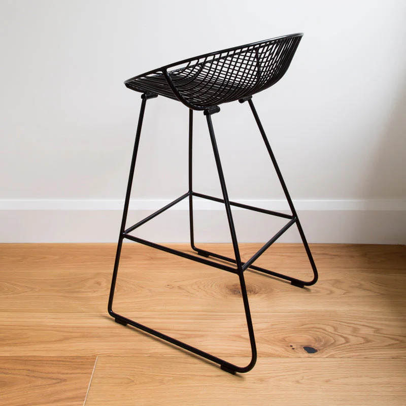 Rangitoto Stool- Black - Image 3