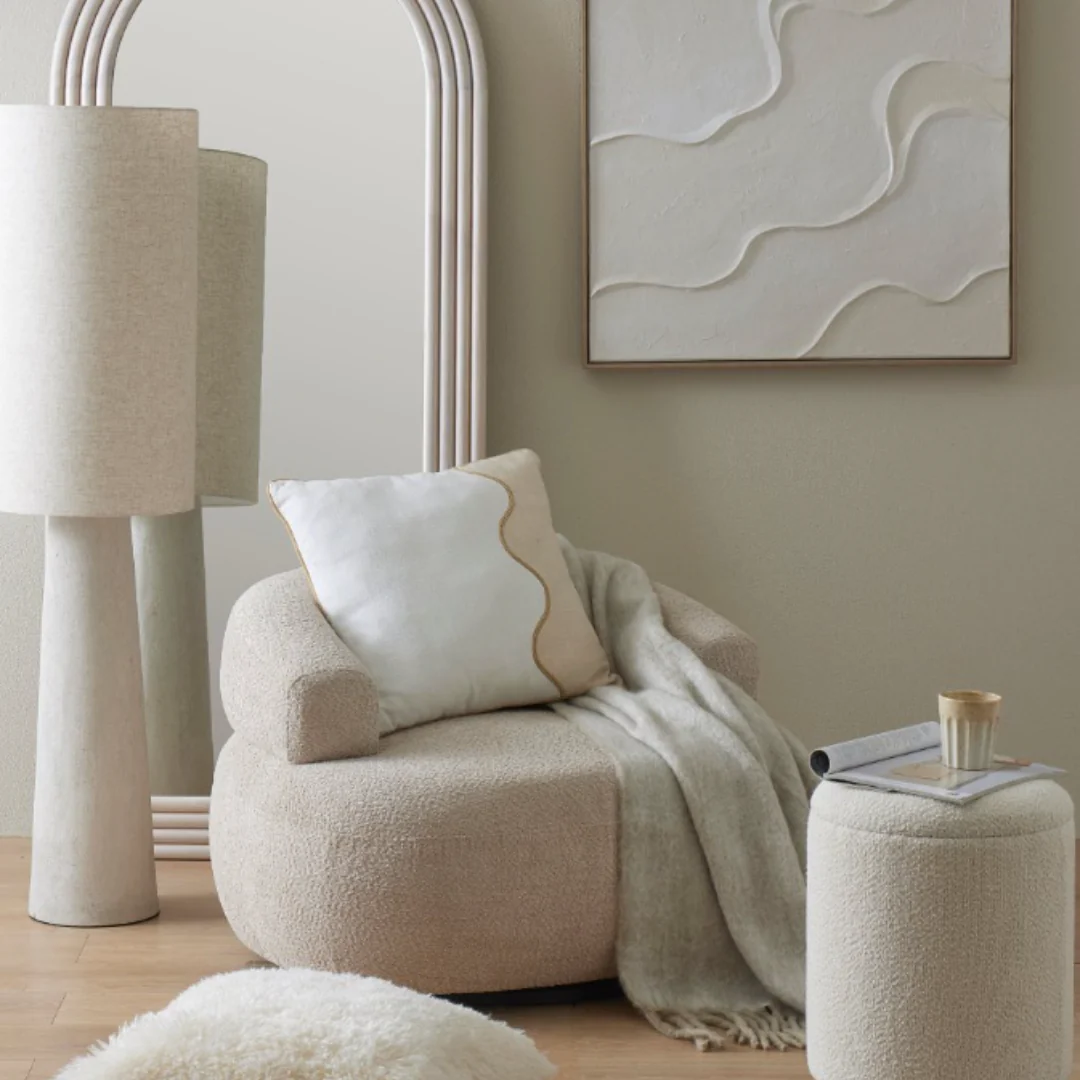Darius Cushion Ivory/Sand - Image 2