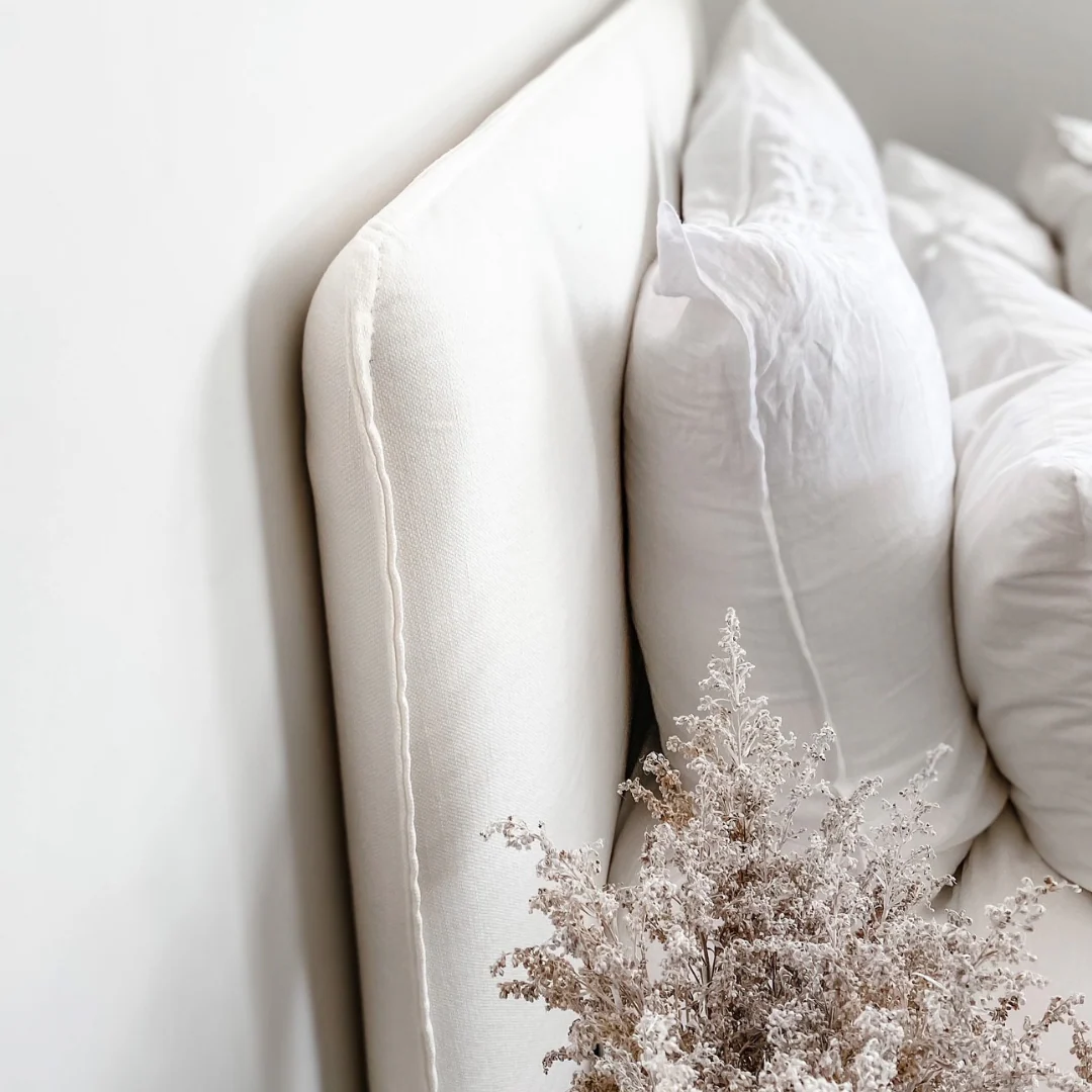Harlow Slip Cover Headboard-Ivory - Image 3