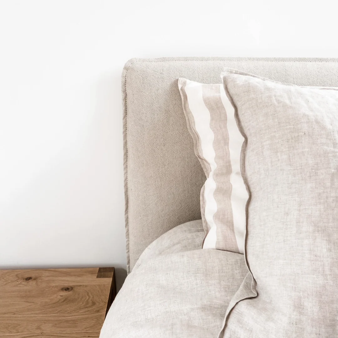 Harlow Slip Cover Headboard-Natural - Image 3