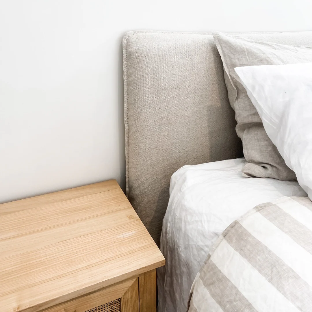 Harlow Slip Cover Headboard-Natural - Image 4