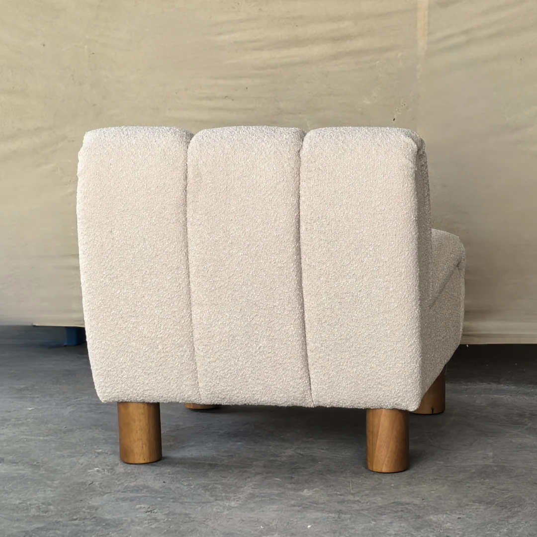 Holland Boucle Occasional Chair- Beige - Image 3
