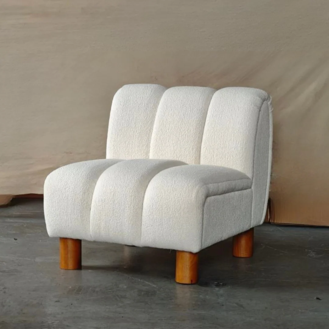 Holland Boucle Occasional Chair- Off White - Image 3
