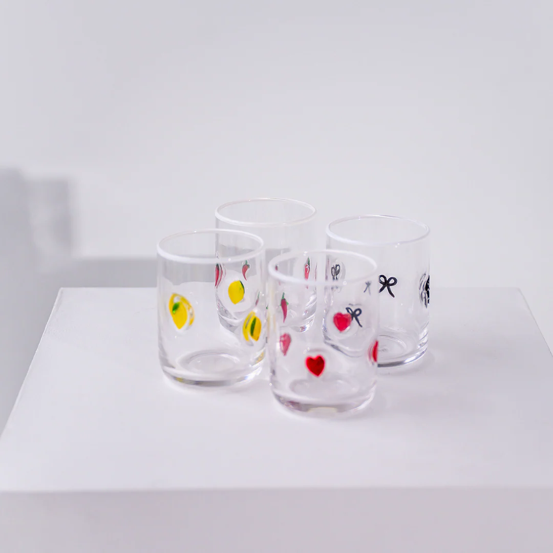 Icon Glass- Set of 4 (Mixed)