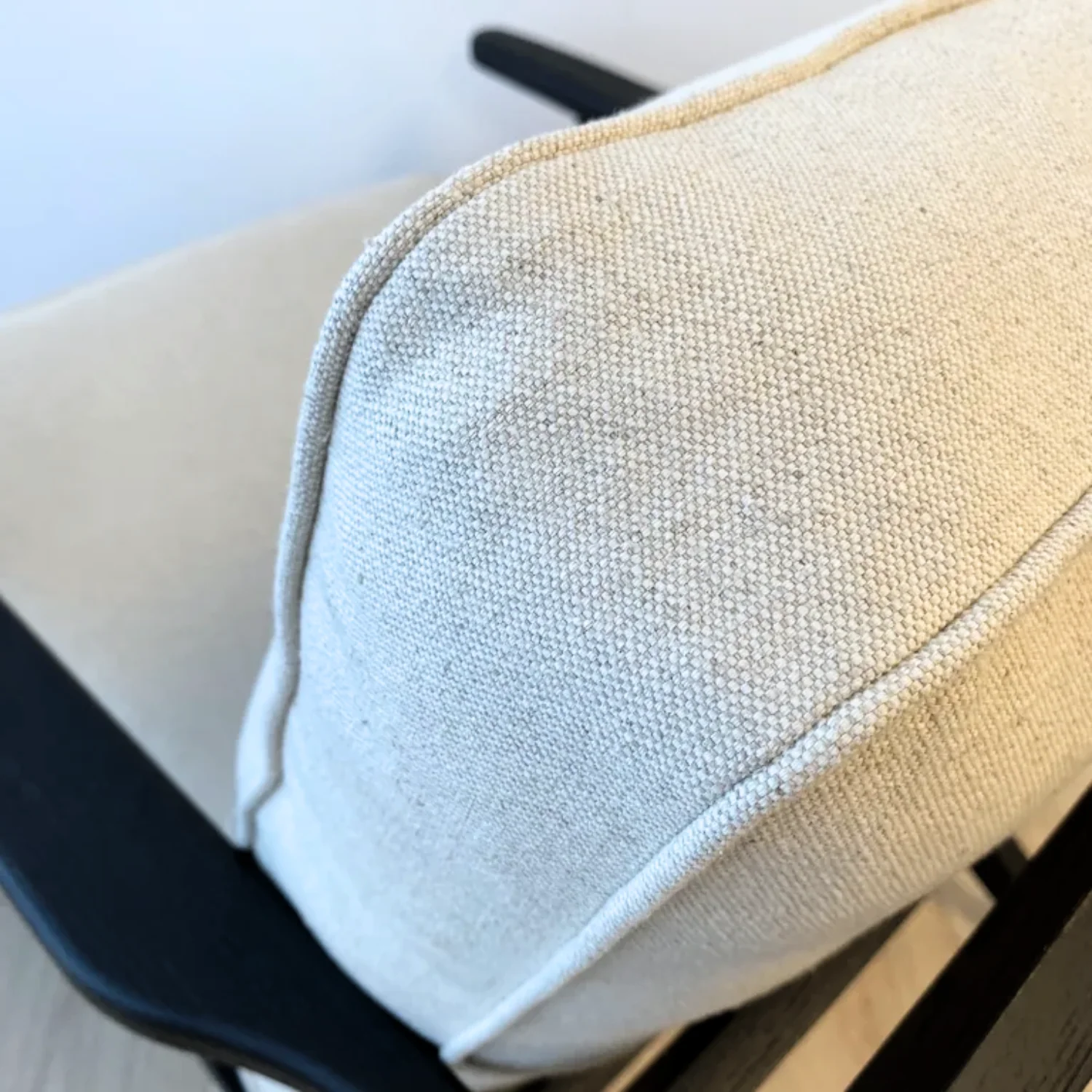 Lodge Occasional Chair- Off White/ Black - Image 4