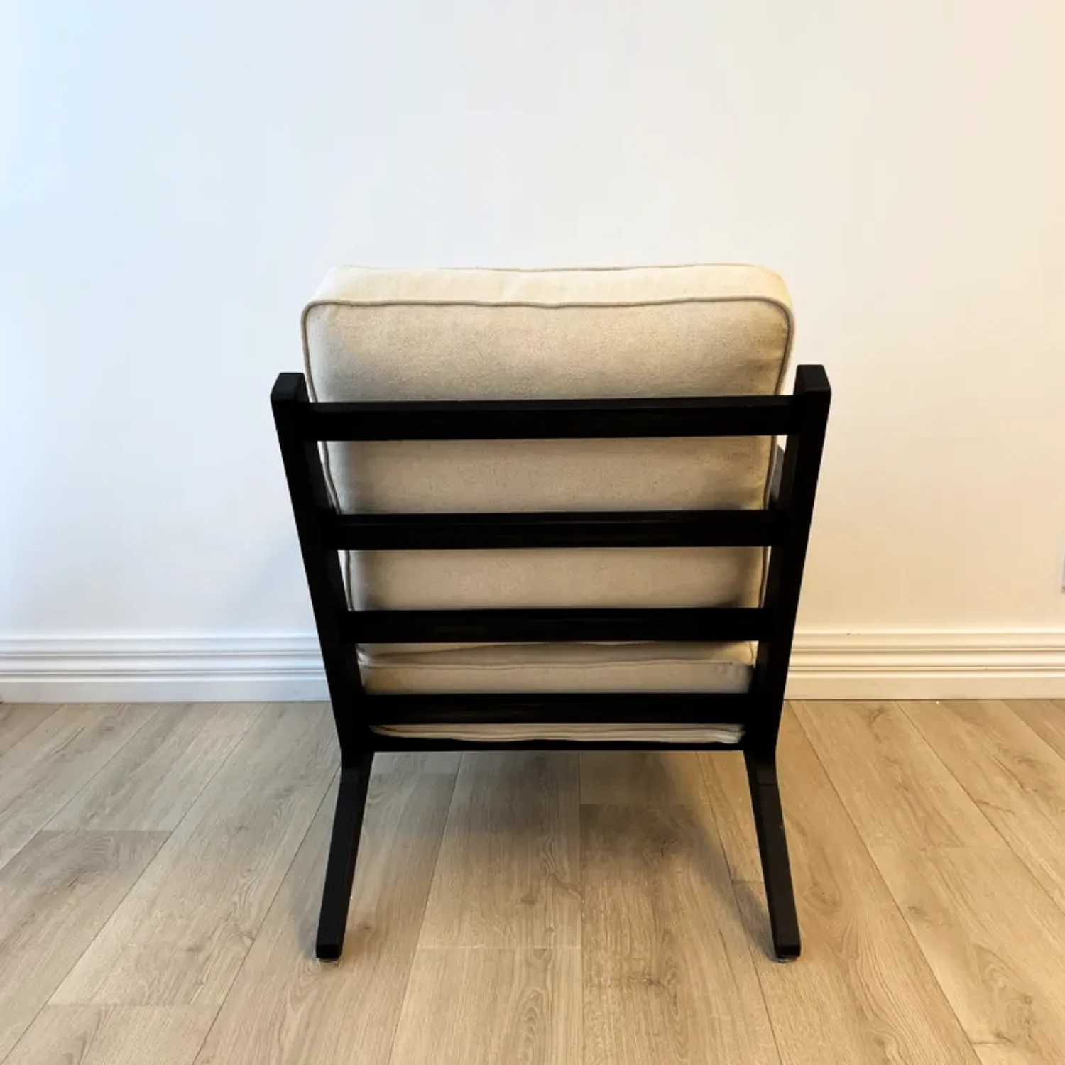 Lodge Occasional Chair- Off White/ Black - Image 5