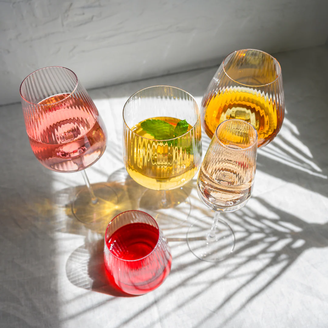 Melted Crystal Champagne Flute- Set of 4 - Image 5