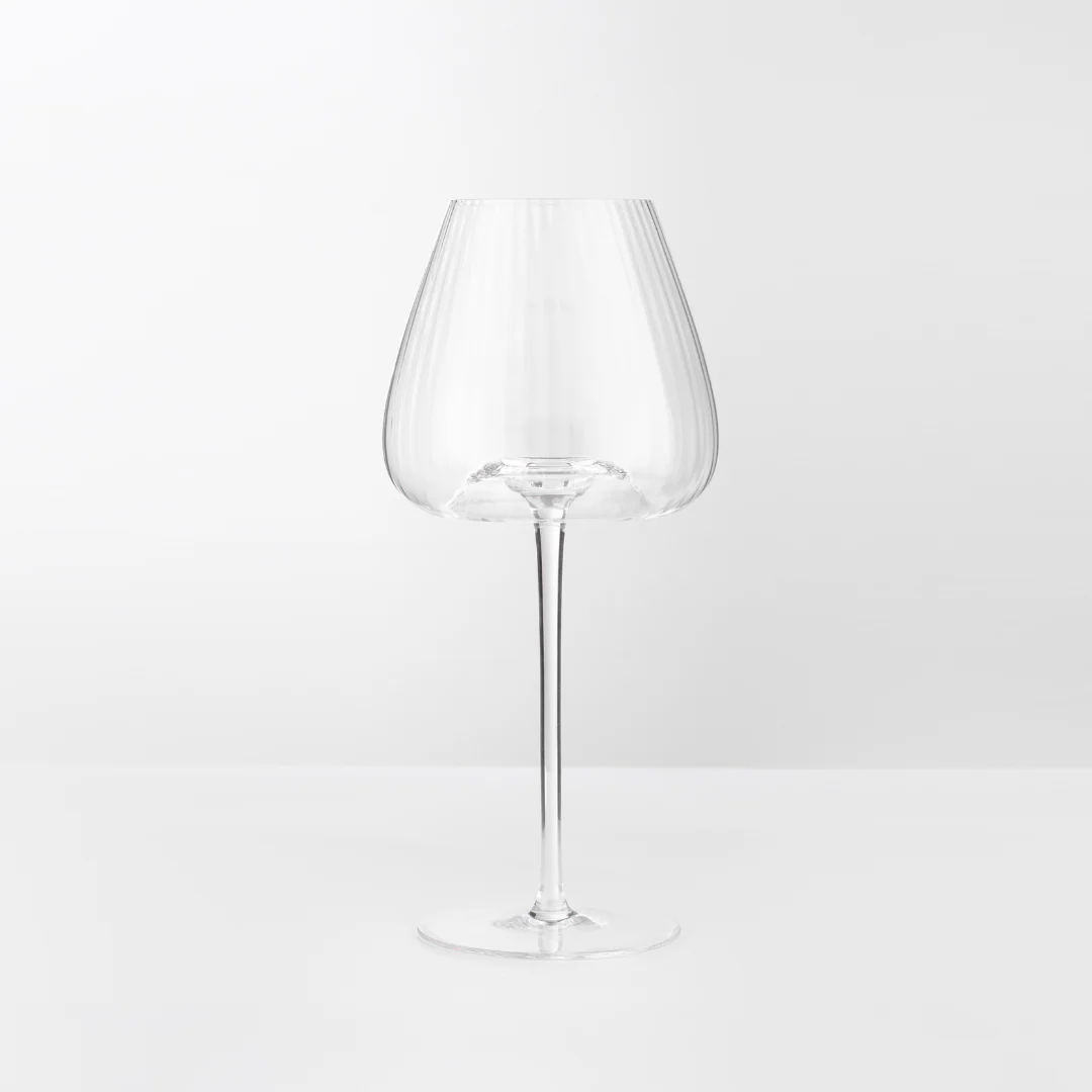 Melted Crystal Red Wine Glass- Set of 4 - Image 4