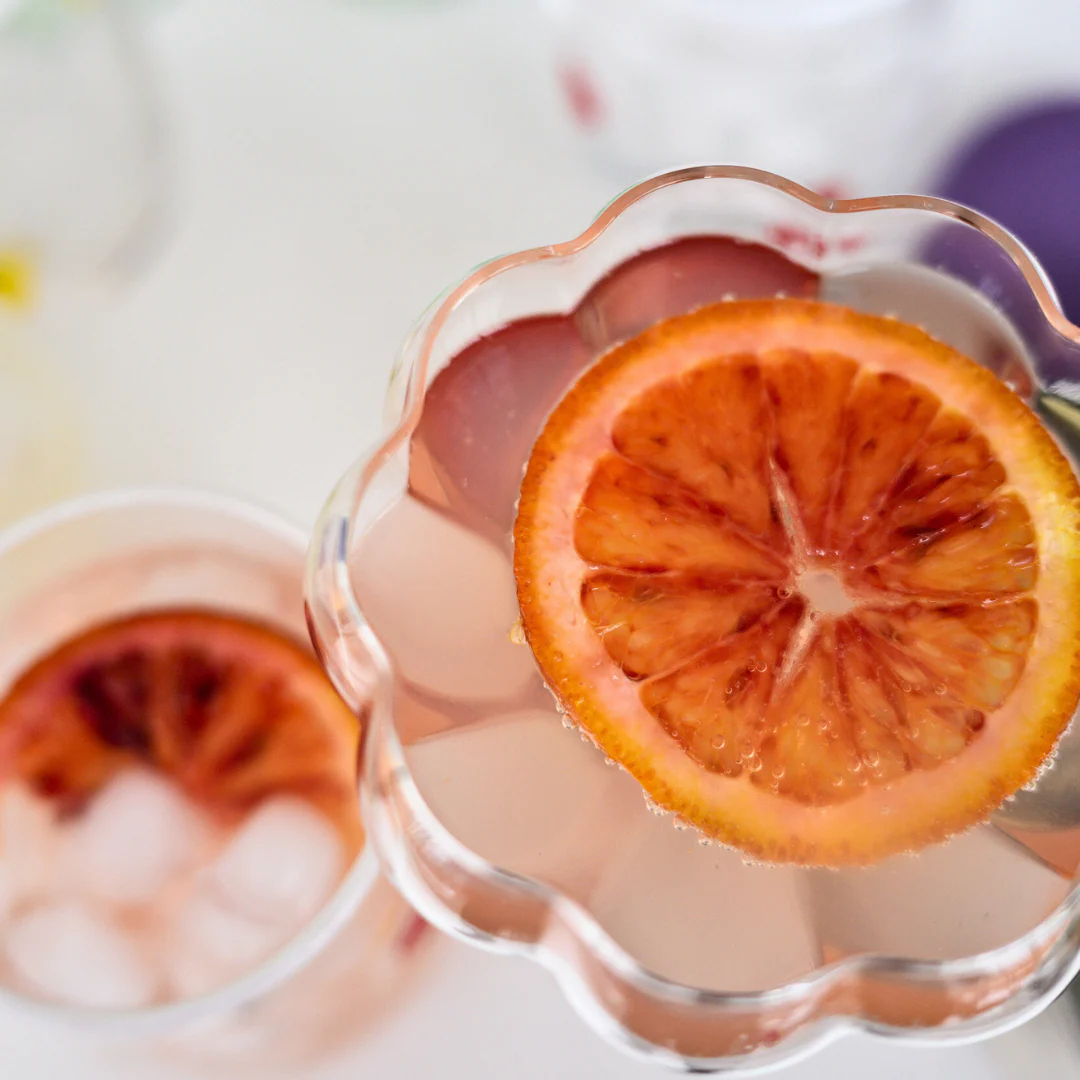 Petal Cocktail Glass- Clear- Set of 4 - Image 3