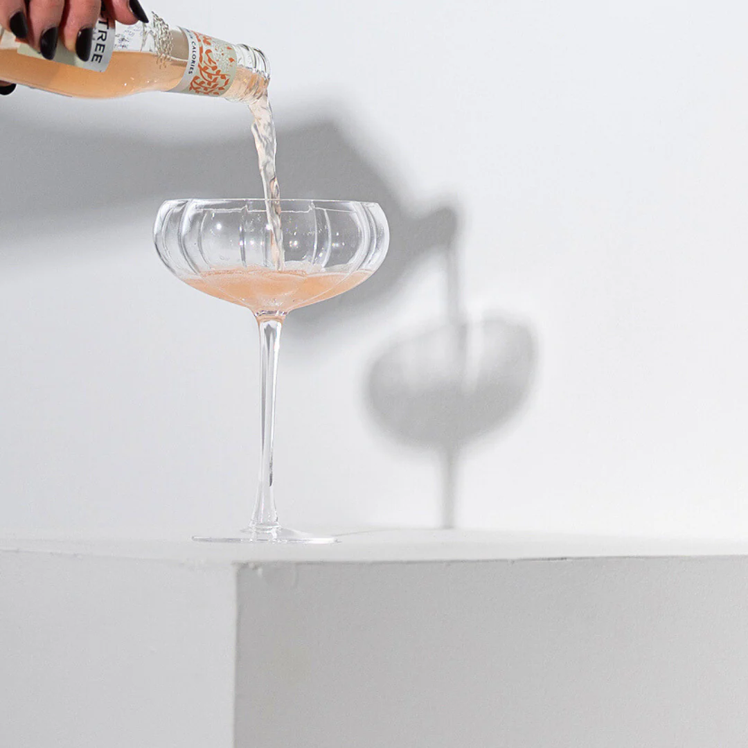 Petal Cocktail Glass- Clear- Set of 4 - Image 7