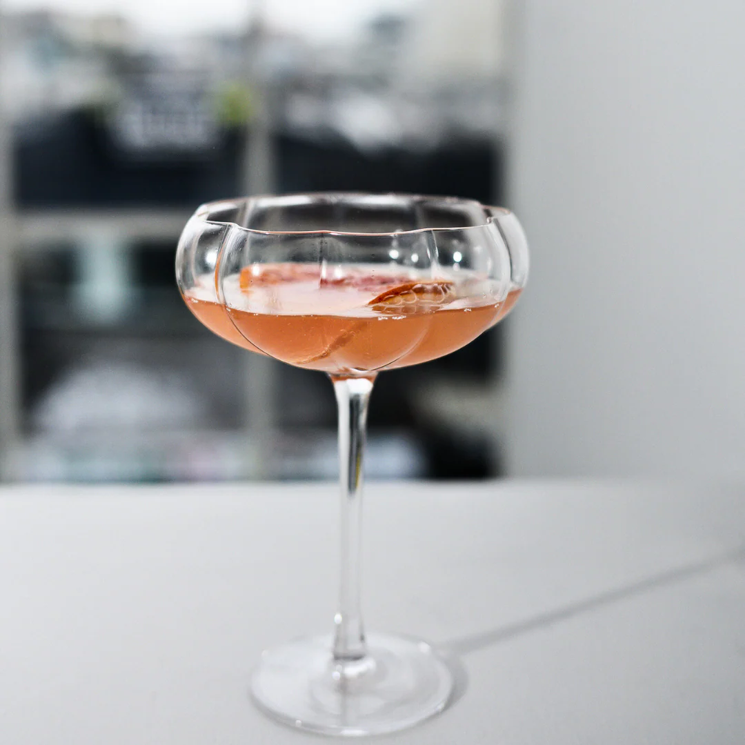 Petal Cocktail Glass- Clear- Set of 4 - Image 8