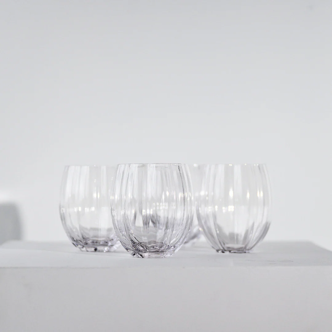 Petal Stemless Glass- Clear- Set of 4 - Image 9