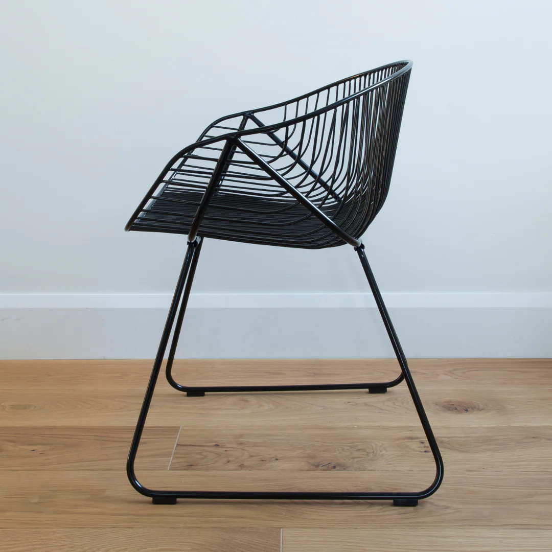 Portobello Chair Stainless Steel - Black - Image 3