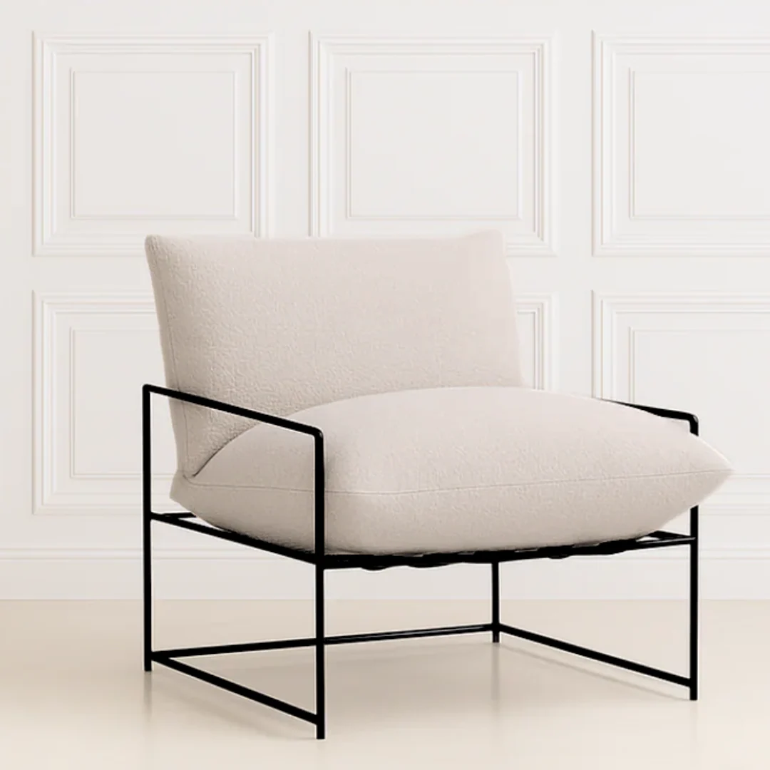 Sammie Boucle Sling Chair- Beige
