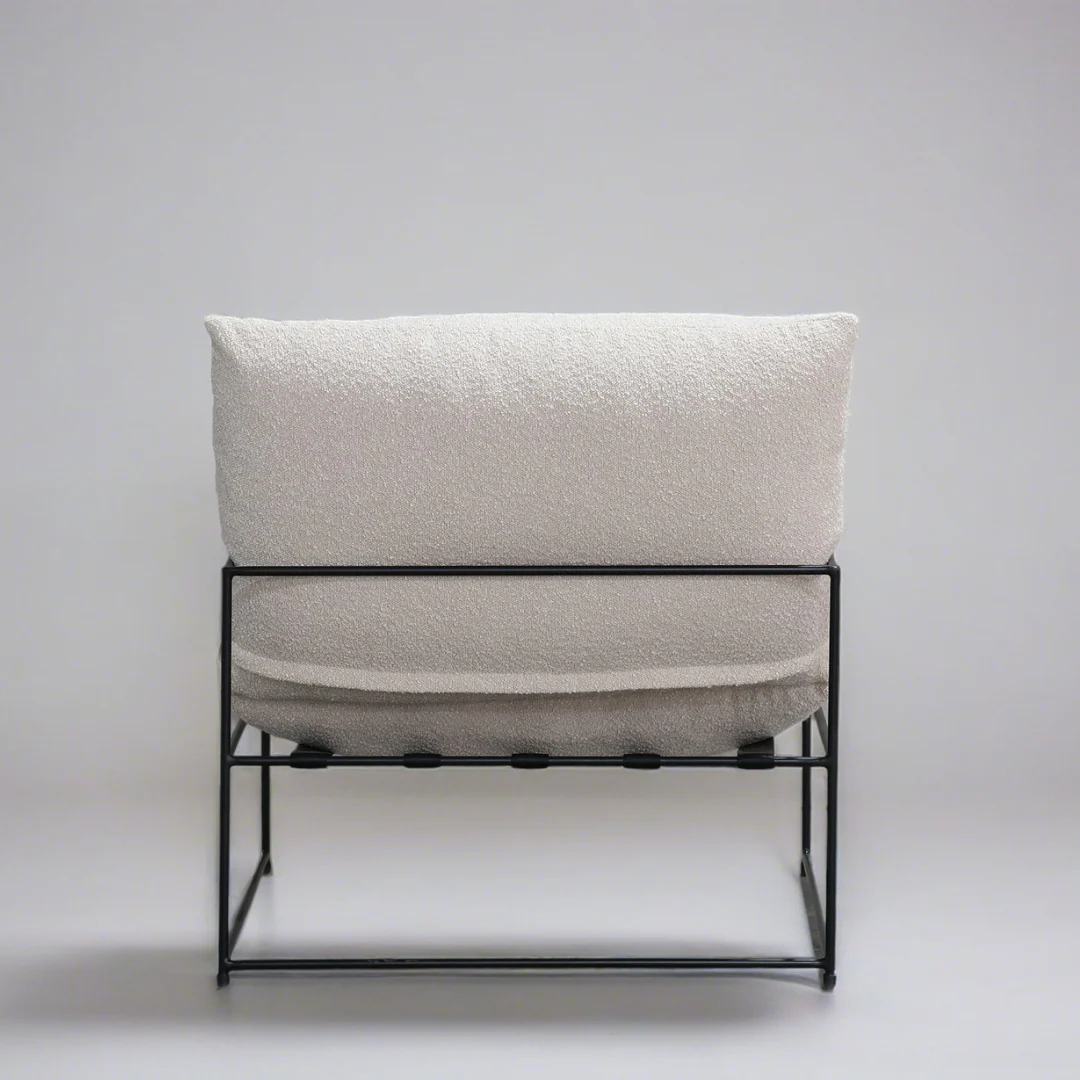 Sammie Boucle Sling Chair- Beige - Image 3