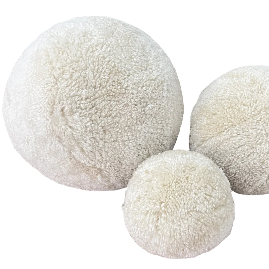 Sheepskin Ball Cushion- Medium - Image 4