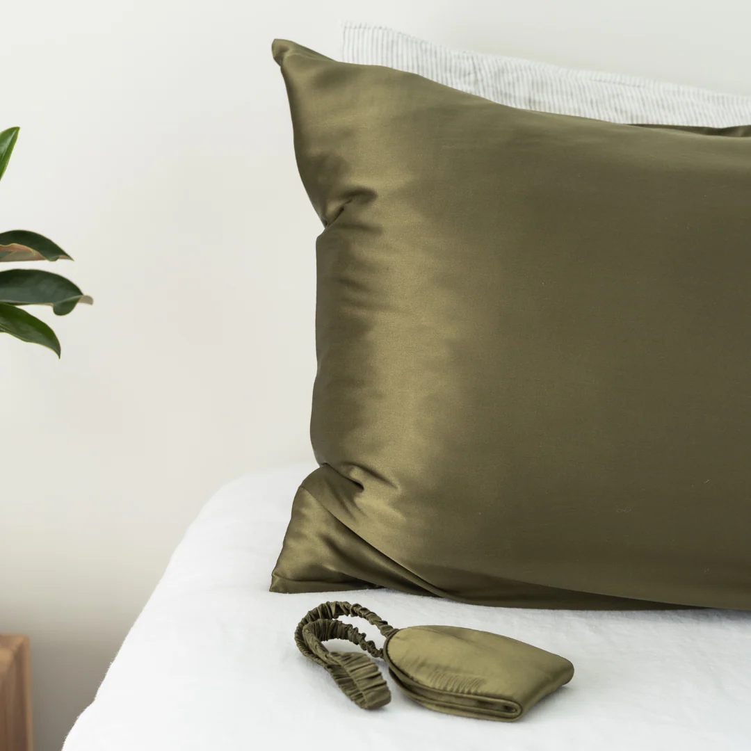 100% Pure Silk Gift Set- Olive - Image 6