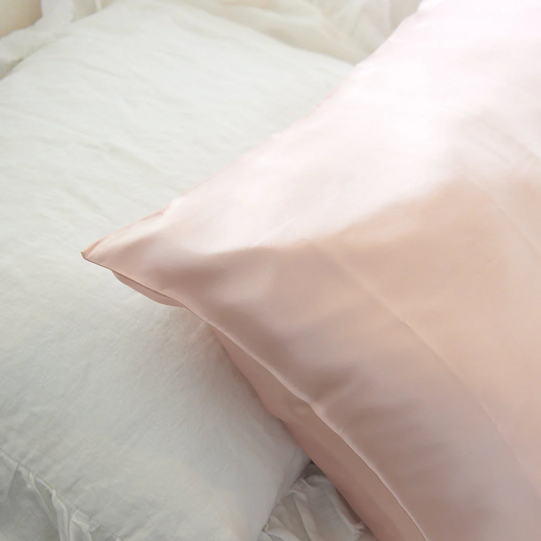 100% Pure Silk Pillowcase - Blush - Image 4