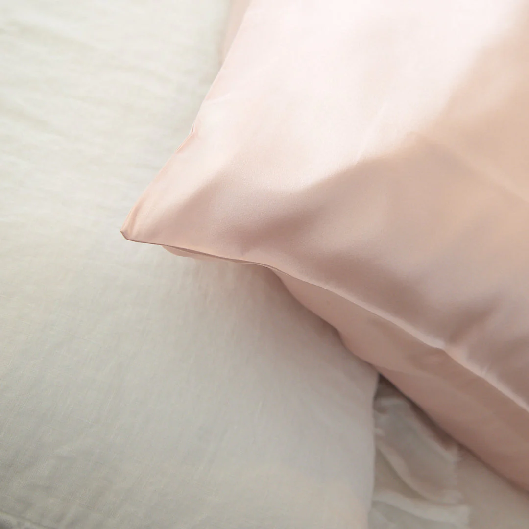 100% Pure Silk Pillowcase - Blush - Image 5
