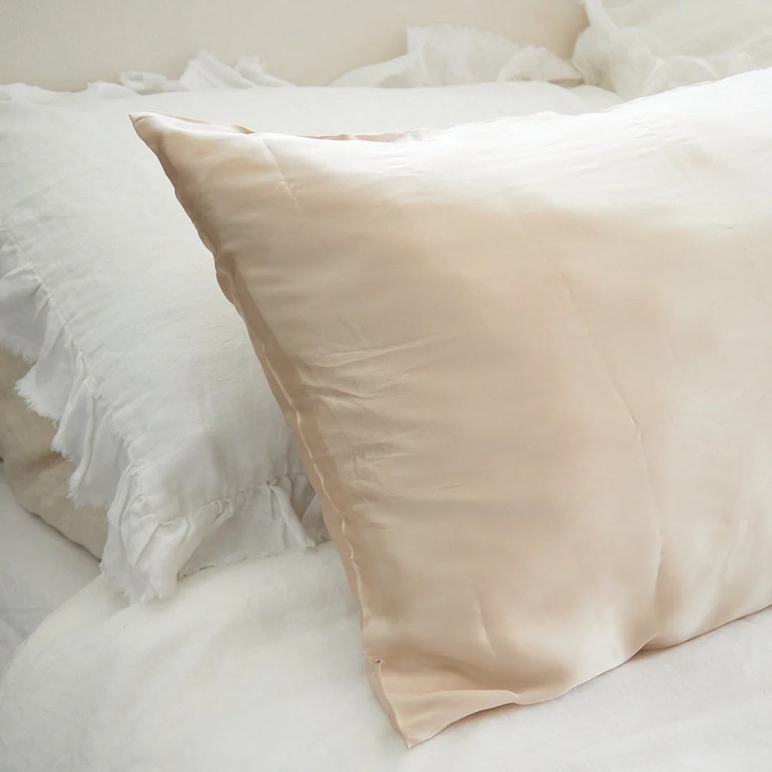 100% Pure Silk Pillowcase - Champagne - Image 4
