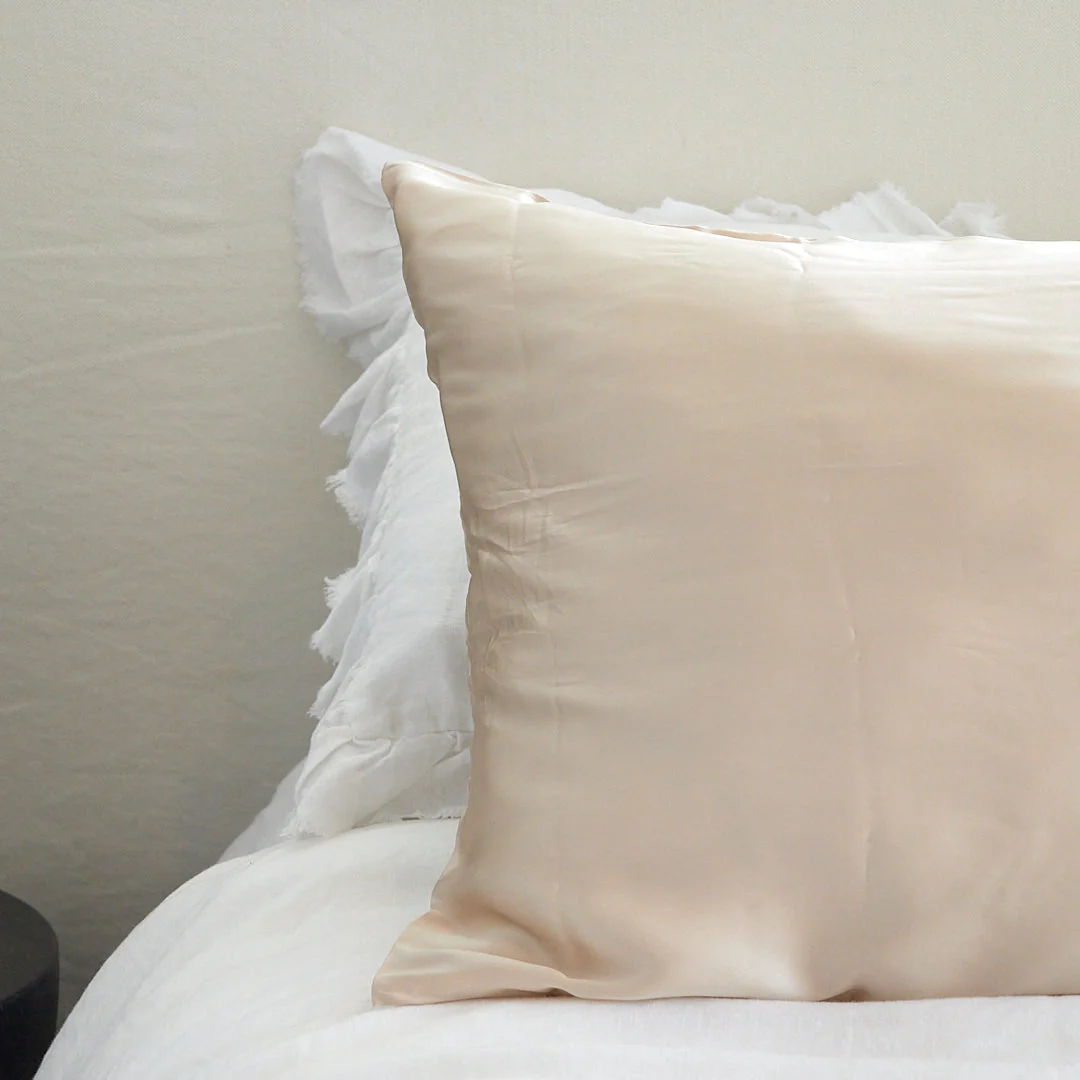 100% Pure Silk Pillowcase - Champagne - Image 5