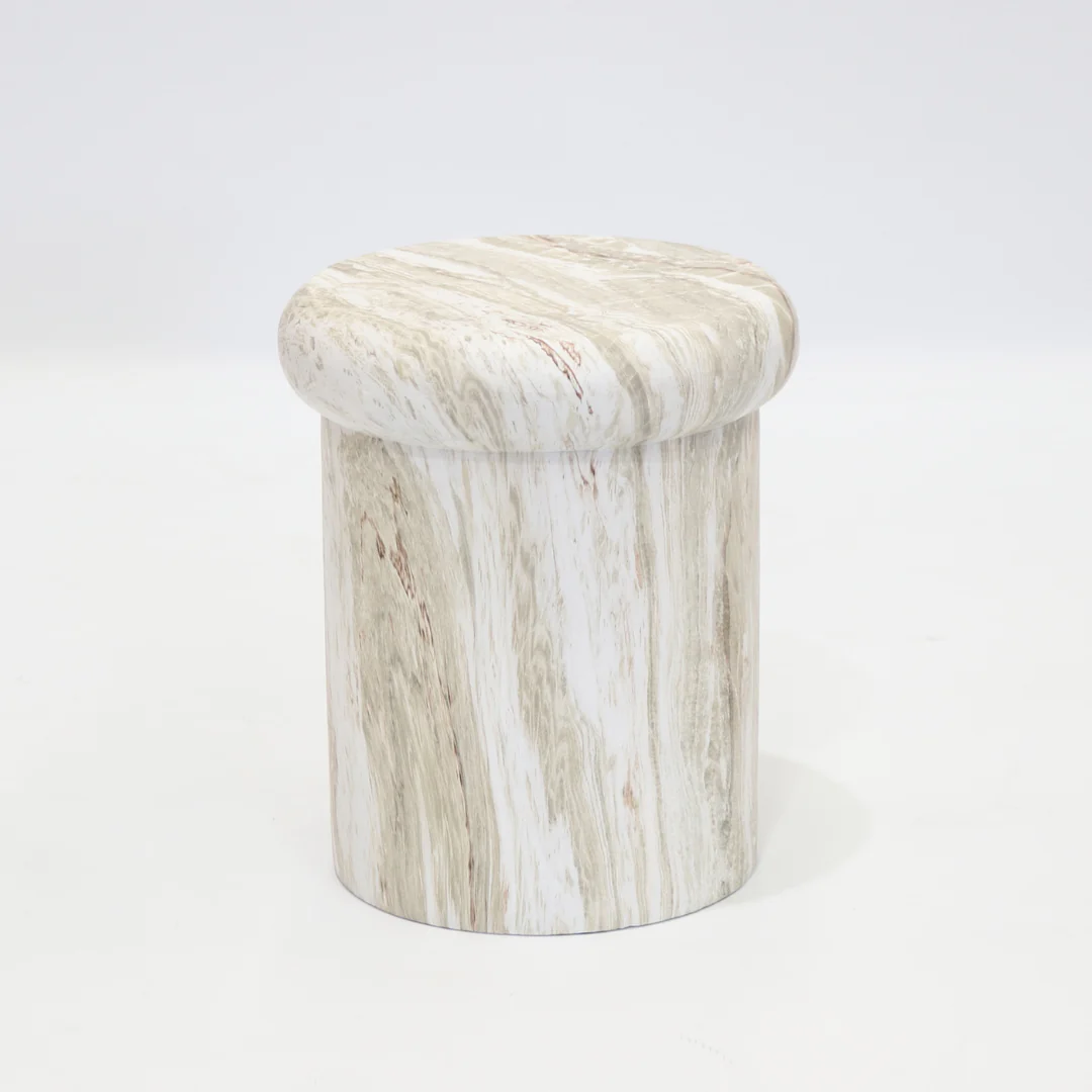 Strata Stool- Cool Marble