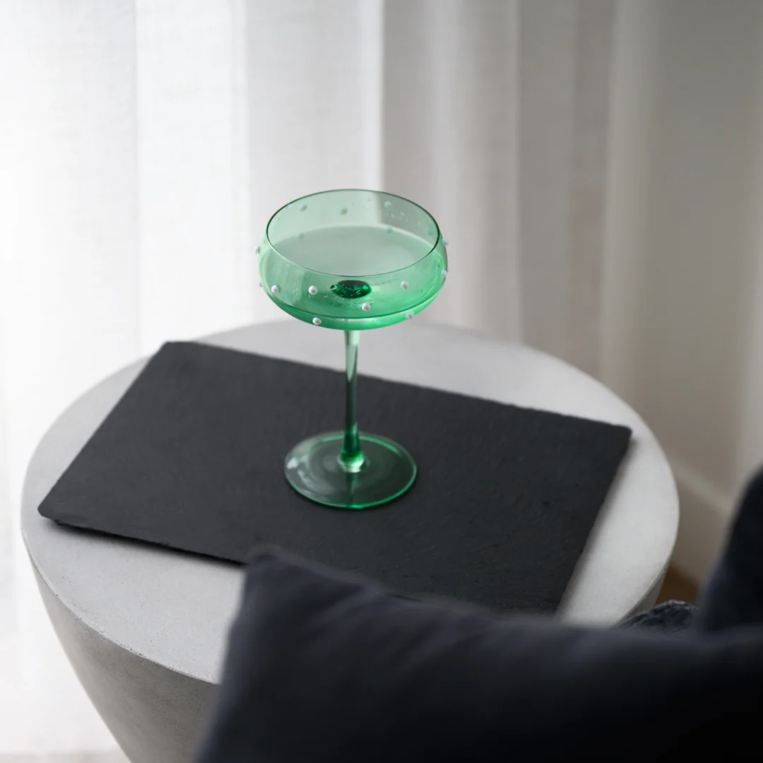 The Perfect Pearl Coupe- Set of 4 Green - Image 2