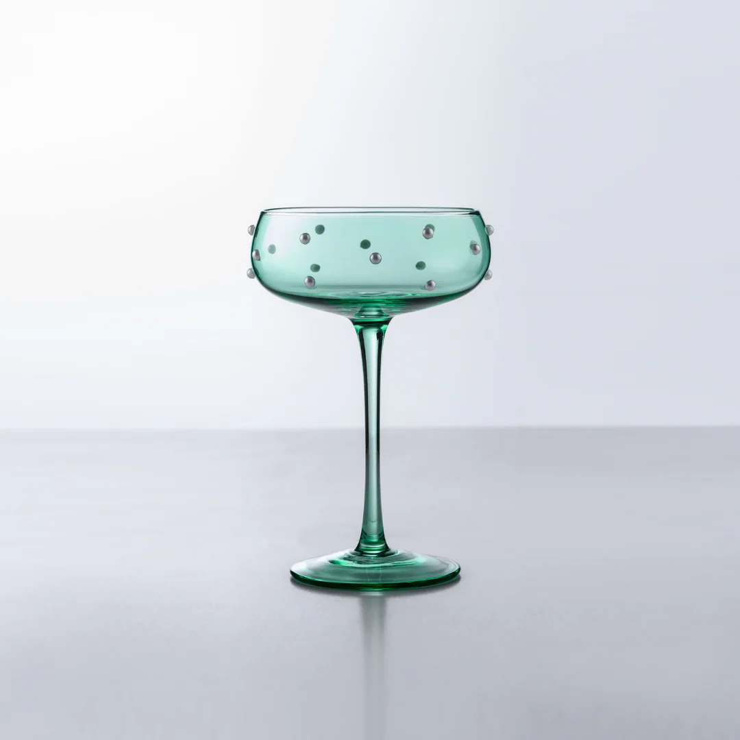 The Perfect Pearl Coupe- Set of 4 Green - Image 4
